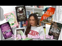 Reading All the Books! | 24 Hour Reading Vlog!