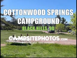 Cottonwood Springs Campground   Black Hills, SD