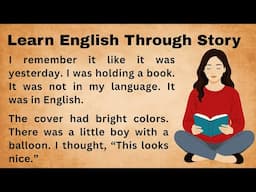 Learn English Through Story || How to Learn English || Bookish English
