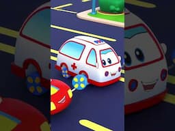 Wheels on the Ambulance #shorts #explore #cartoon #ytkids #trending