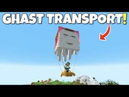 NEW TRANSPORT UPDATE In Minecraft! HAPPY GHASTS & BOAT TRAINS! Minecraft Snapshot 25w16a!