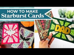 How to Make Starburst Cards 🌟 Scrap Busting Card Making Ideas