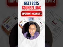 NEET 2025 Counselling: Must-Have Documents Checklist! 📄🔥 #NEET2025 #Shorts
