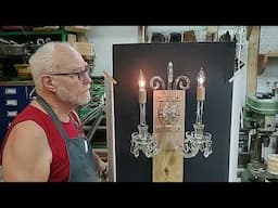 A Plaster Disaster Crystal Arm Sconce in the Secret Underground Laboratory Recovery and Salvage