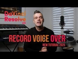 Record your voice over directly into DaVinci Resolve | Version 20 Tutorial