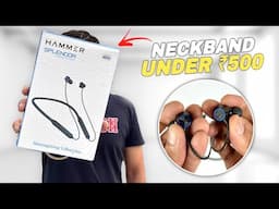Wireless Collar Earphone Under ₹250🤯 | Hammer Splendor Earphone Unboxing & Review