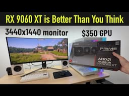Can the RX 9060 XT 16GB handle Ultrawide 3440x1440 Gaming? [Ray Tracing & FSR 4 tested]