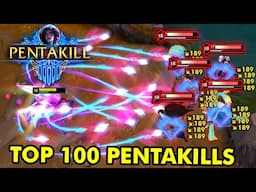 TOP 100 BEST PENTAKILL MOMENTS IN LEAGUE OF LEGENDS!