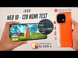 iQOO Neo 10 - 120 FPS BGMI Test, Heating & Battery Test | Shocked 😱