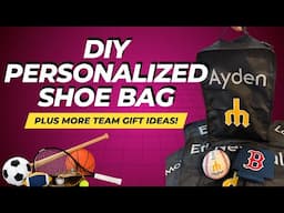 DIY Personalized Baseball Shoe Bags + More Team Gift Ideas!