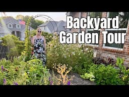 🌸 Backyard GARDEN TOUR | Seed-Grown Lisianthus, Cut Flowers, Veggies & Puppy Cameo!