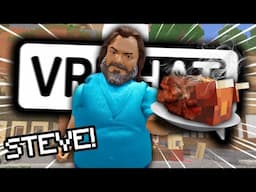 STEVE MAKES LAVA CHICKEN IN VRCHAT! | Minecraft | VRChat Funny Moments