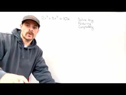 Solving Cubic Equation Factoring Completley