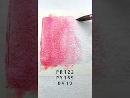 Bourke’s Parrot Pink – Holbein Granulating Watercolor Swatch & Pigment Breakdown