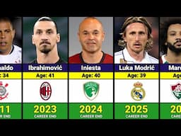 GOODBYE 😭 - Best Footballers Retired in Every Year 1947 - 2025