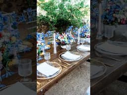 Blooming Tablescape 😍 #summertablescape #localdesigner #vendorlove #eventplanning