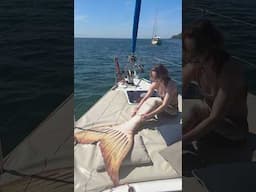 Sailboat date with a mermaid! ⛵️🧜🏻‍♀️ #mermaid