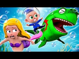 Baby Police Rescue Mermaid - Funny Kids Songs + More Nursery Rhymes & Kids Songs - PIB Little Songs