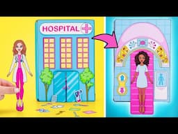 Libro del hospital de papel de bricolaje🏥 Manualidades y juegos con Slime Sam