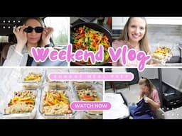 ✨NEW✨ Weekend Vlog: Easy Meal Prep, Cricut Setup & Closet Declutter! 🥗🎨👗