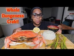 WHOLE DUNGENESS CRAB SEAFOOD BOIL MUKBANG. HOMEMADE