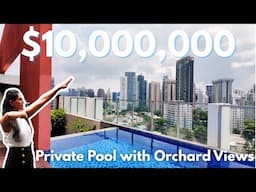 Inside a Stunning $10M Penthouse with Private Pool in Billionaire's Belt, Orchard, Singapore
