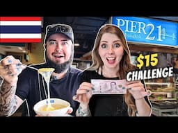 $15 FOOD CHALLENGE IN BANGKOK 🇹🇭 TERMINAL 21 - (Bangkok's CHEAPEST food court)