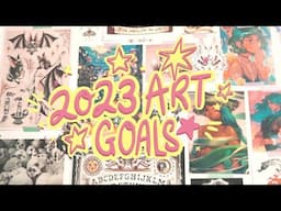 ★ my 2023 ART GOALS ★ Sketchbook with me