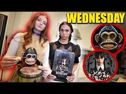 WEDNESDAY & M3GAN FIND THE MONKEY! (Stromedy's girlfriend tried Wednesday cereal)