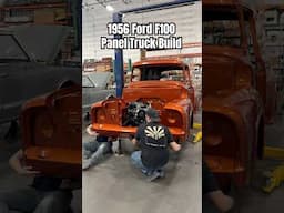 Front end coming together on the Ford Panel! #f100 #coyoteswap