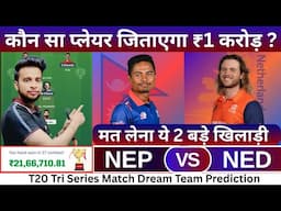 NEP vs NED Dream11 Team|Nepal vs Netherlands Dream11|NEP vs NED Dream11 Team Today Match Prediction