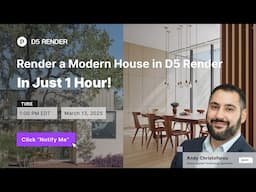 Render a Modern House in D5 Render – In Just 1 Hour!