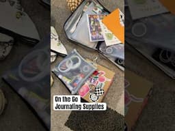 On The Go Journaling Supplies  #journaling