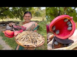 KAATTU BADHAM KARUVATTU KULAMBU | Wild Badham Koottu Curry | Village Cooking | Side Dish Recipes