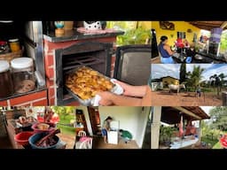Sítio em festa, lida do povo da roça, freezer cheio família da cidade chegou