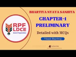 Bharatiya Nyaya Sanhita (BNS) 2023 | New Criminal Law Series | Ch-1: Preliminary By Vikash Bhardwaj