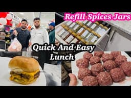 Batiyoon Kay Sath Aaj Mil Ker Lunch Prep Kiya | Iqbal Food Mini Grocery
