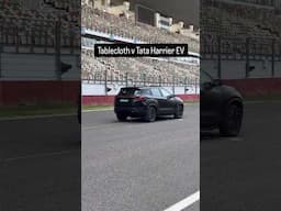 Tata Harrier EV takes on table cloth! Who wins?