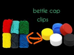 Easy Diy Plastic Bottle cap Hair Clips Making | How to make a mini hat | bottle cap recycling ideas