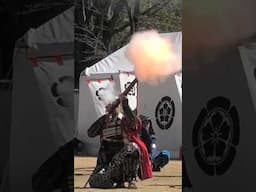 Samurai loading and firing Matchlock Gun 種子島 #shorts