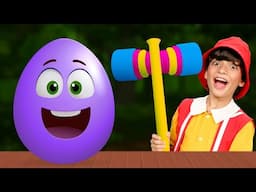 Surprise Eggs x Finger Family Colors & Shapes Nursery Rhymes for Kids - BabyBillion Rhymes