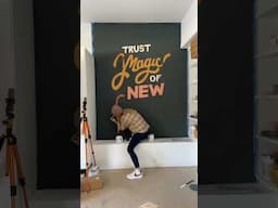 DIY Inspirational Wall Mural
