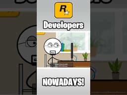 Rockstar Games Developers Nowadays 🤣🤣 #rockstargames #gta6 #shortsfeed