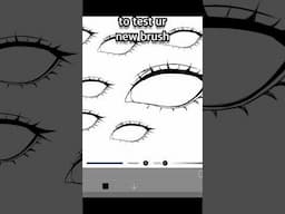 How to Make EYE BRUSH in IBISPAINT | Xiaohongshu #ibispaintx #digital art #shorts