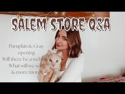 SALEM MA Q&A - Pumpkin & Gray store!  #salem #salemmassachusetts