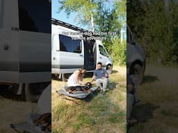 Our rescue dog’s first van life week! #doberman #vanlife