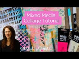 Mixed Media Art Collage Tutorial: Iris