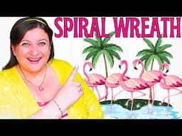How to Make a Flamingo Spiral Wreath That Pops!