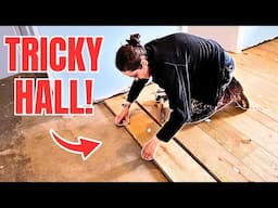 I tried laying plank flooring but it wasn't straightforward!