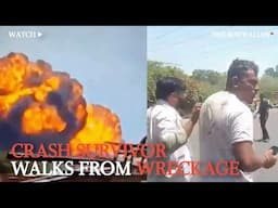 Air India crash sole survivor miraculously walks away from wreckage